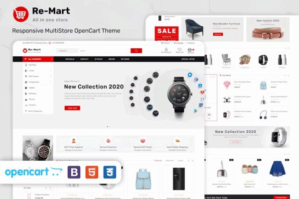 Remart � Multipurpose MarketPlace Opencart 3 Theme�Opencart 3.x