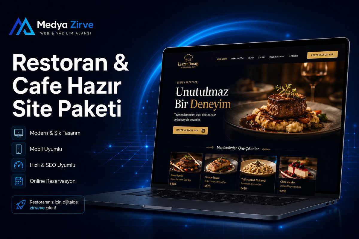 Restoran & Cafe Hazır Site Paketi