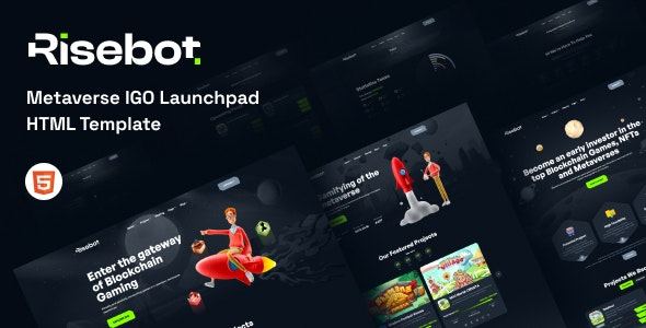 Risebot � Metaverse IGO Launchpad HTML Template