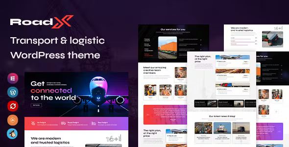 Roadx Movers and Logistics Services WordPress Theme