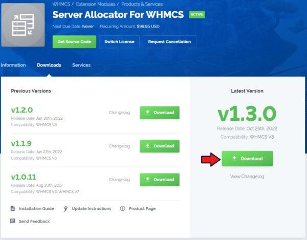 Server Allocator For WHMCS