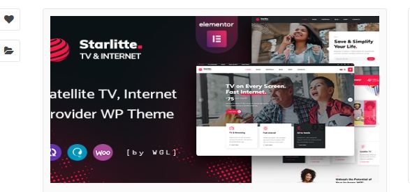 Starlitte TV & Internet Provider WordPress Theme