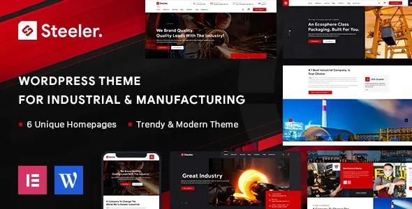 Steeler Industrial & Manufacturing WordPress Theme