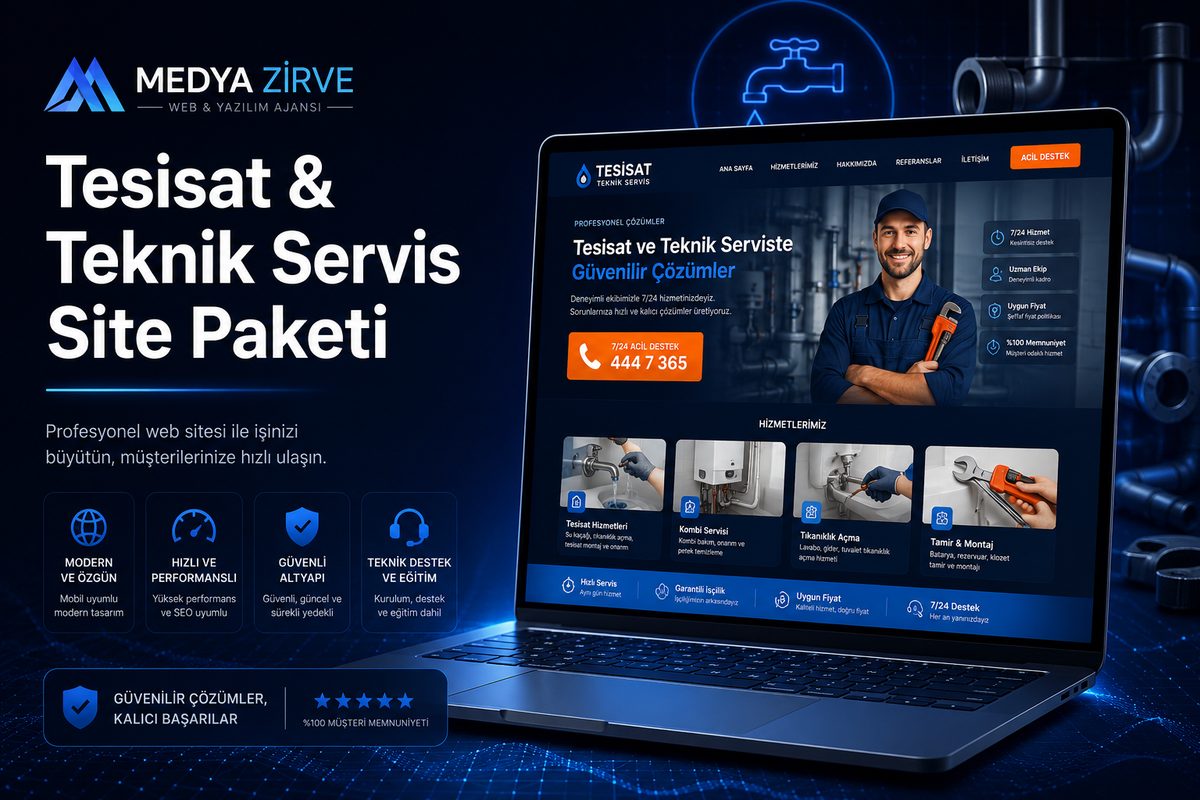 Tesisat & Teknik Servis Site Paketi