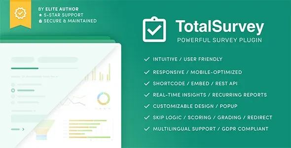Total Survey Responsive WordPress Survey Plugin