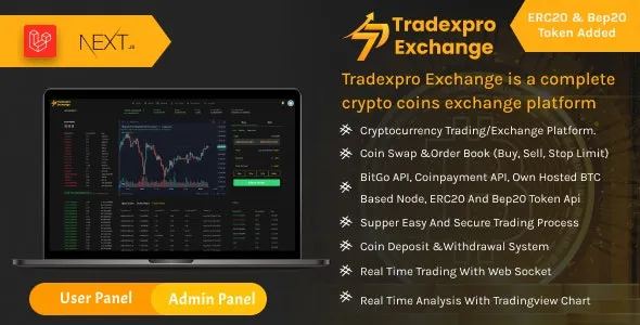 Tradexpro Exchange � Crypto Buy Sell and Trading platform, ERC20 and BEP20 Tokens Supported