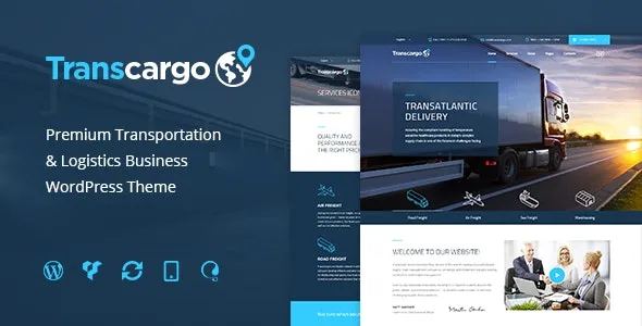 Transcargo Transportation WordPress Theme for Logistics [NFIX]