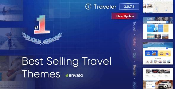 Traveler Travel Booking WordPress Theme