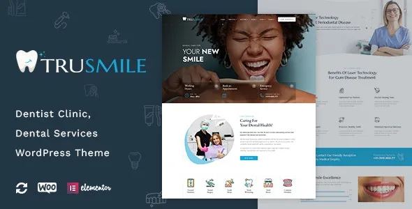 TruSmile Dentist WordPress Theme