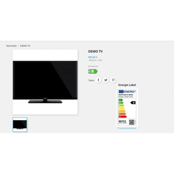 EU Energy Legal Label / Energie Label (PrestaShop