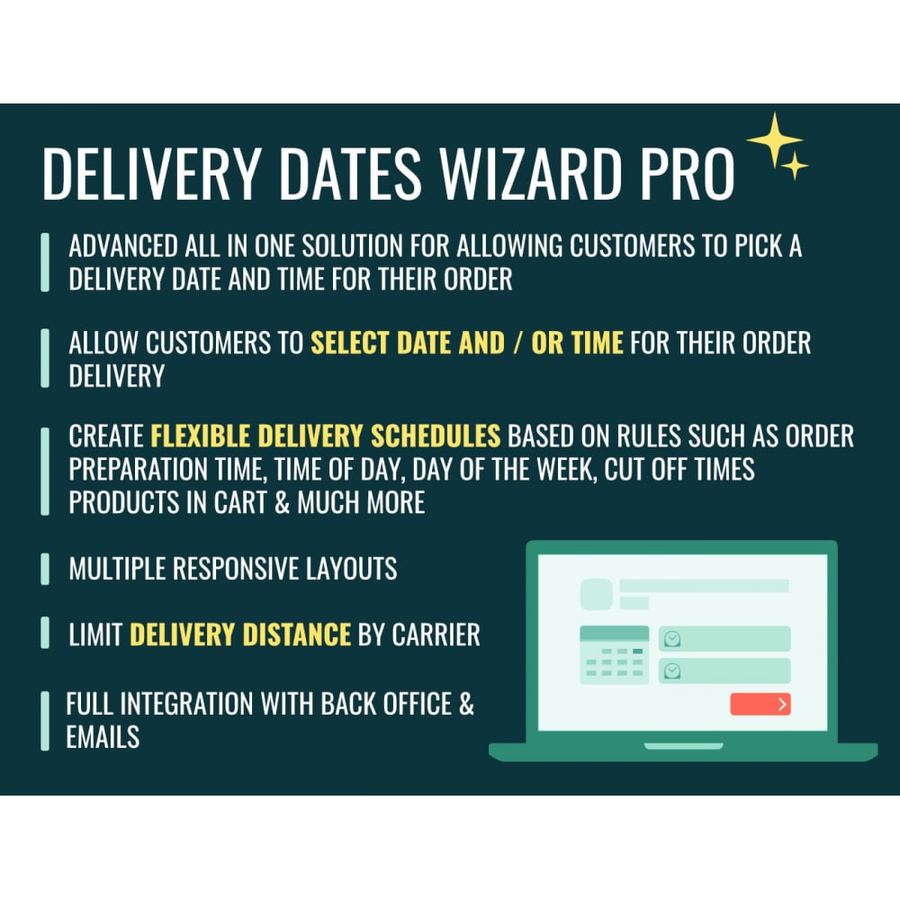 Delivery Dates Wizard Pro Module [ � ] Prestashop