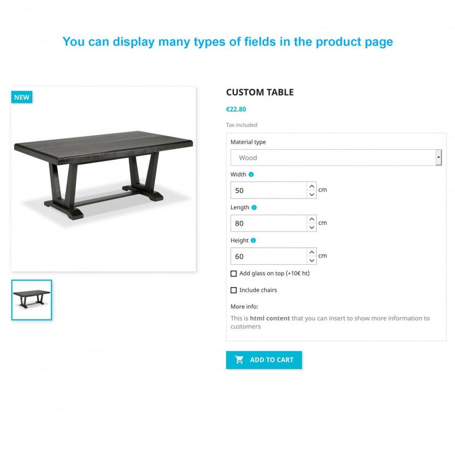 Dynamic Product Fields Module [] Prestashop
