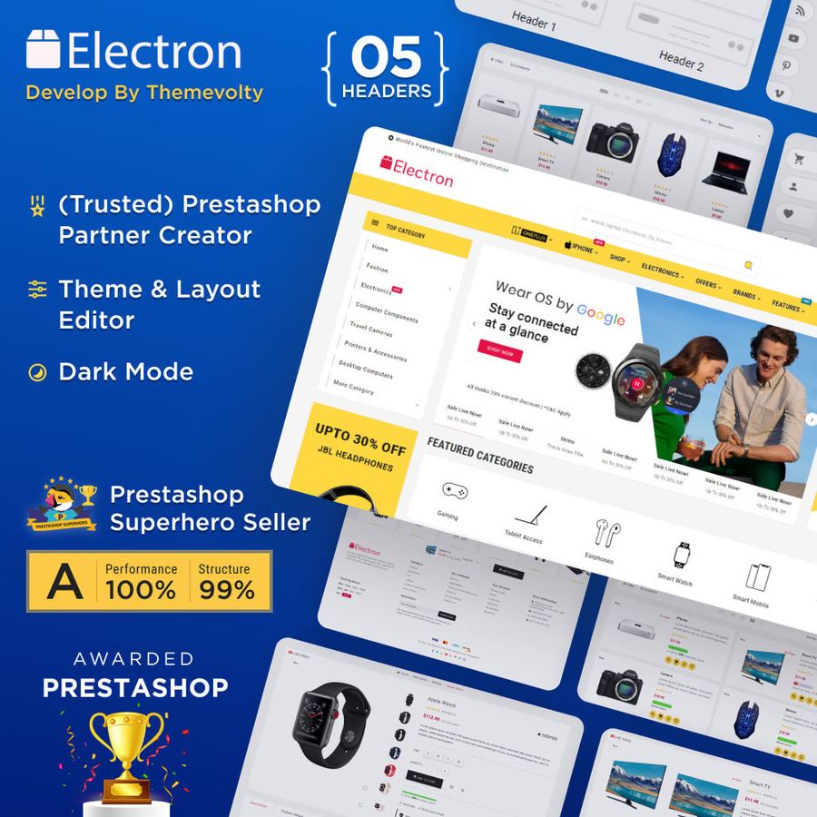 Electron Mega Electronic Super Store Template [ � ] Prestashop