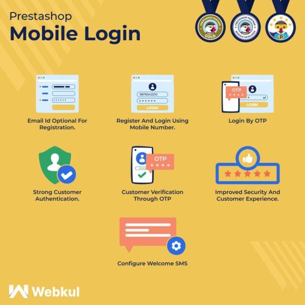 Mobile Login | OTP Sign-In PrestaShop