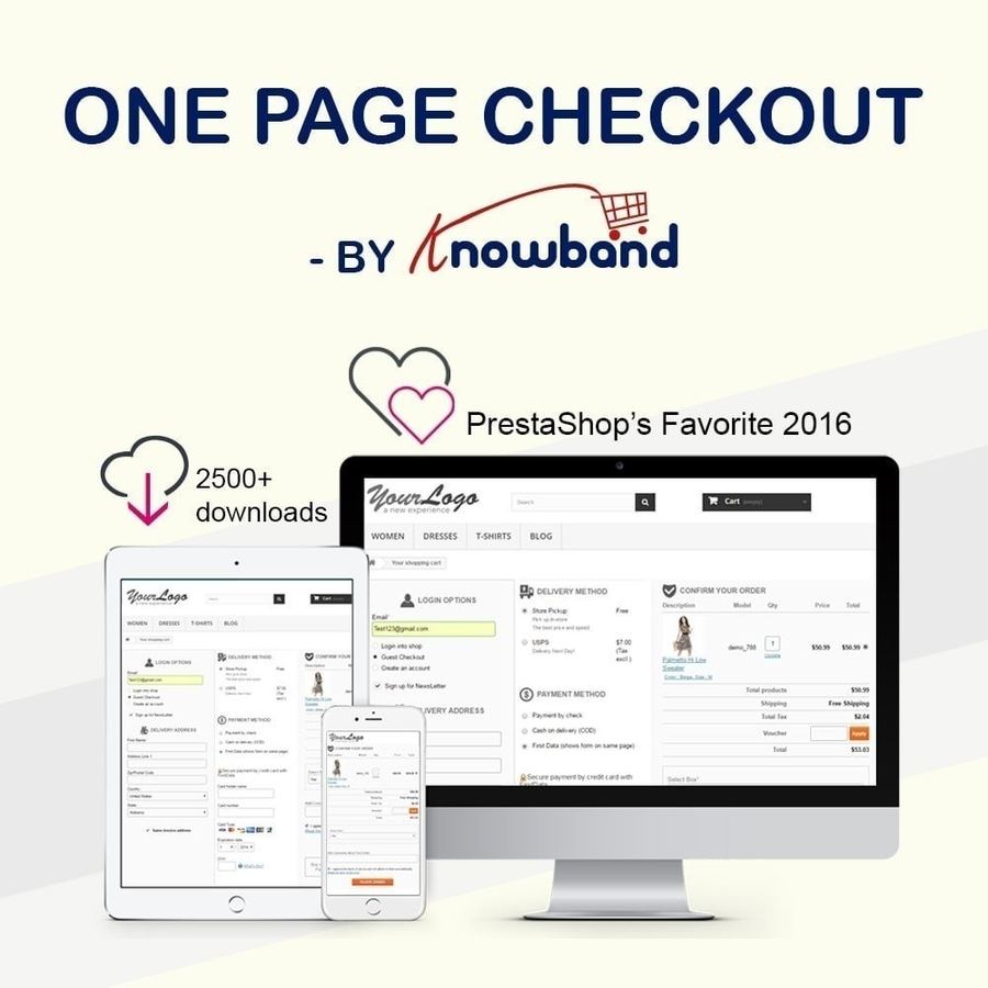 One Page Checkout, Social Login & Mailchimp Module [] Knowband