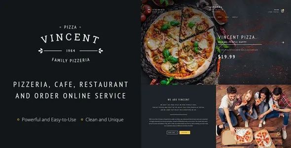 Vincent Restaurant WordPress Theme