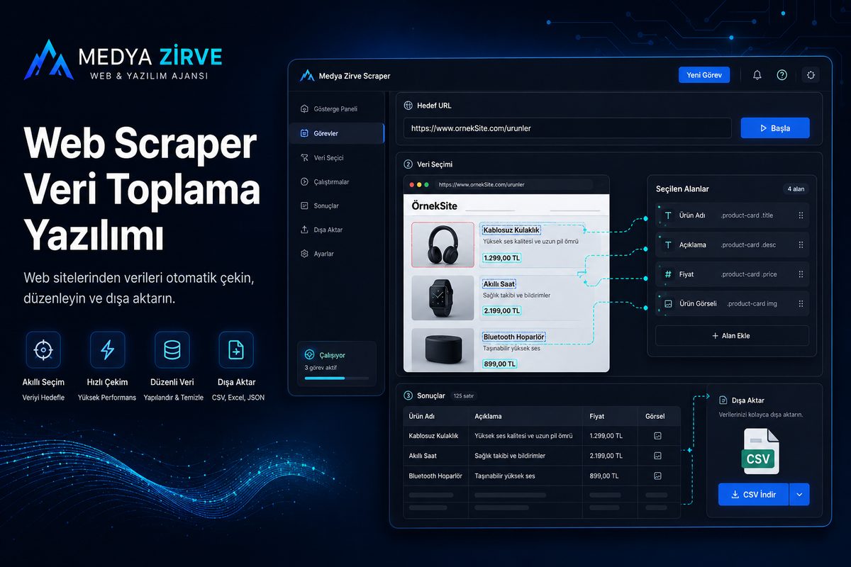 Web Scraper Veri Toplama Yazılımı