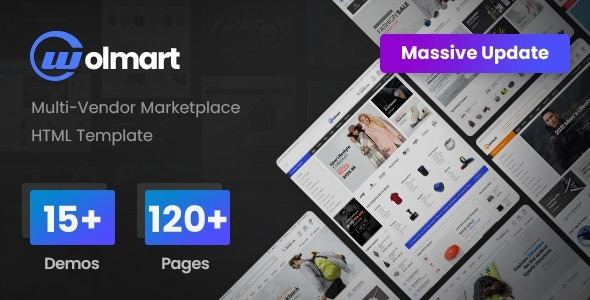 Wolmart Marketplace eCommerce HTML Template