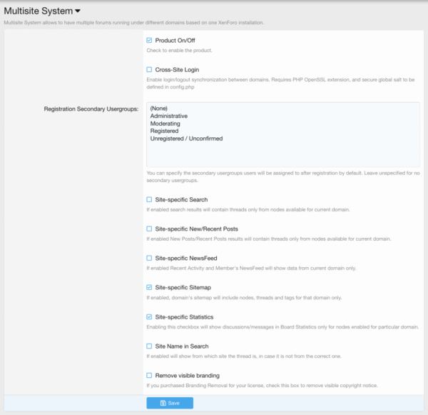 XenCentral Multisite System� Release Candidate 2 XenForo