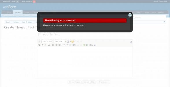 [XenConcept] Minimum post length� Xenforo