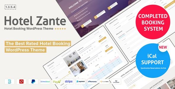 Zante Hotel WordPress Theme